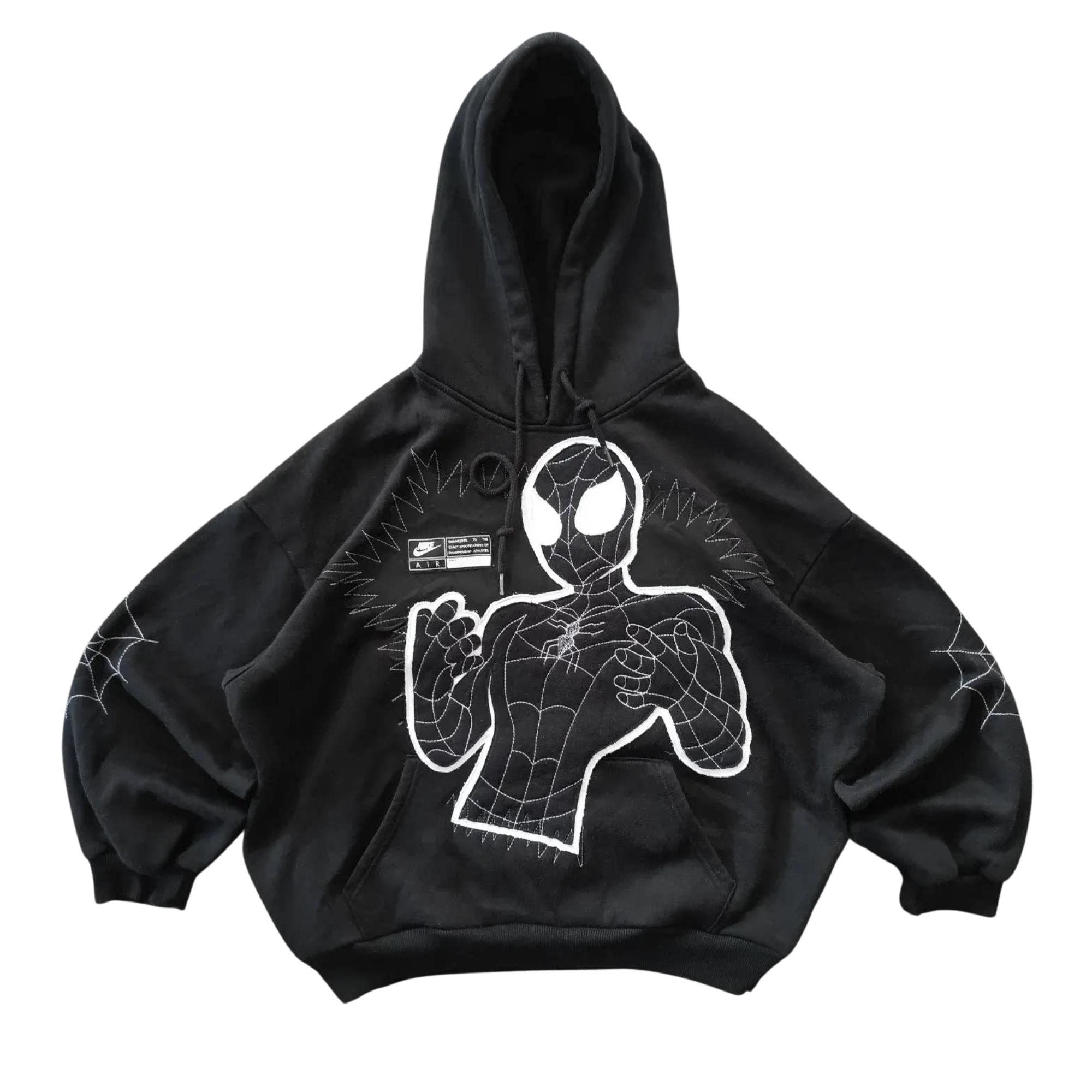 Unisex Spider Zip-up Hoodie Oversized Purple Web Graphic - Etsy
