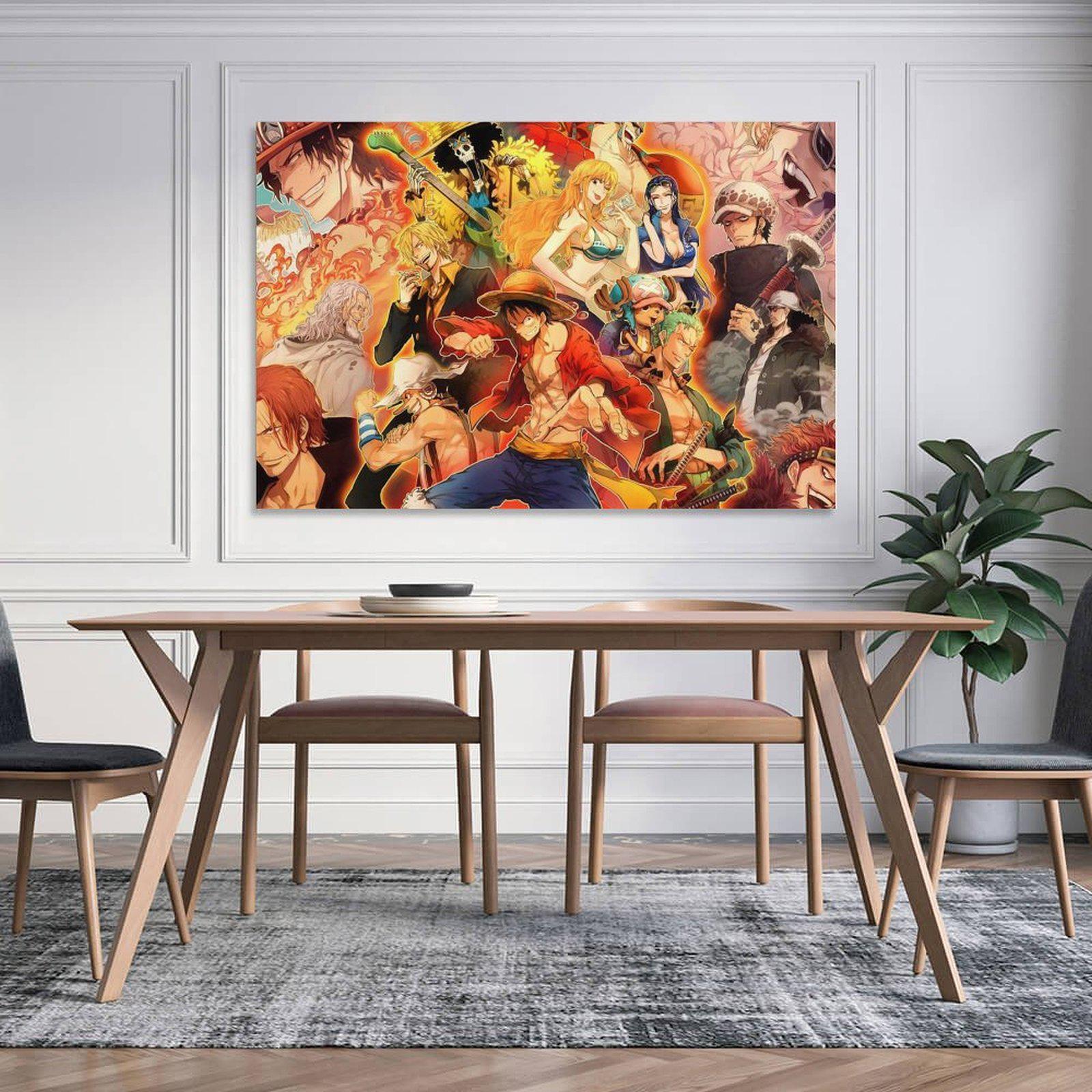 One Piece Anime Canvas Wall Art Poster Print Living Room Decor - Etsy