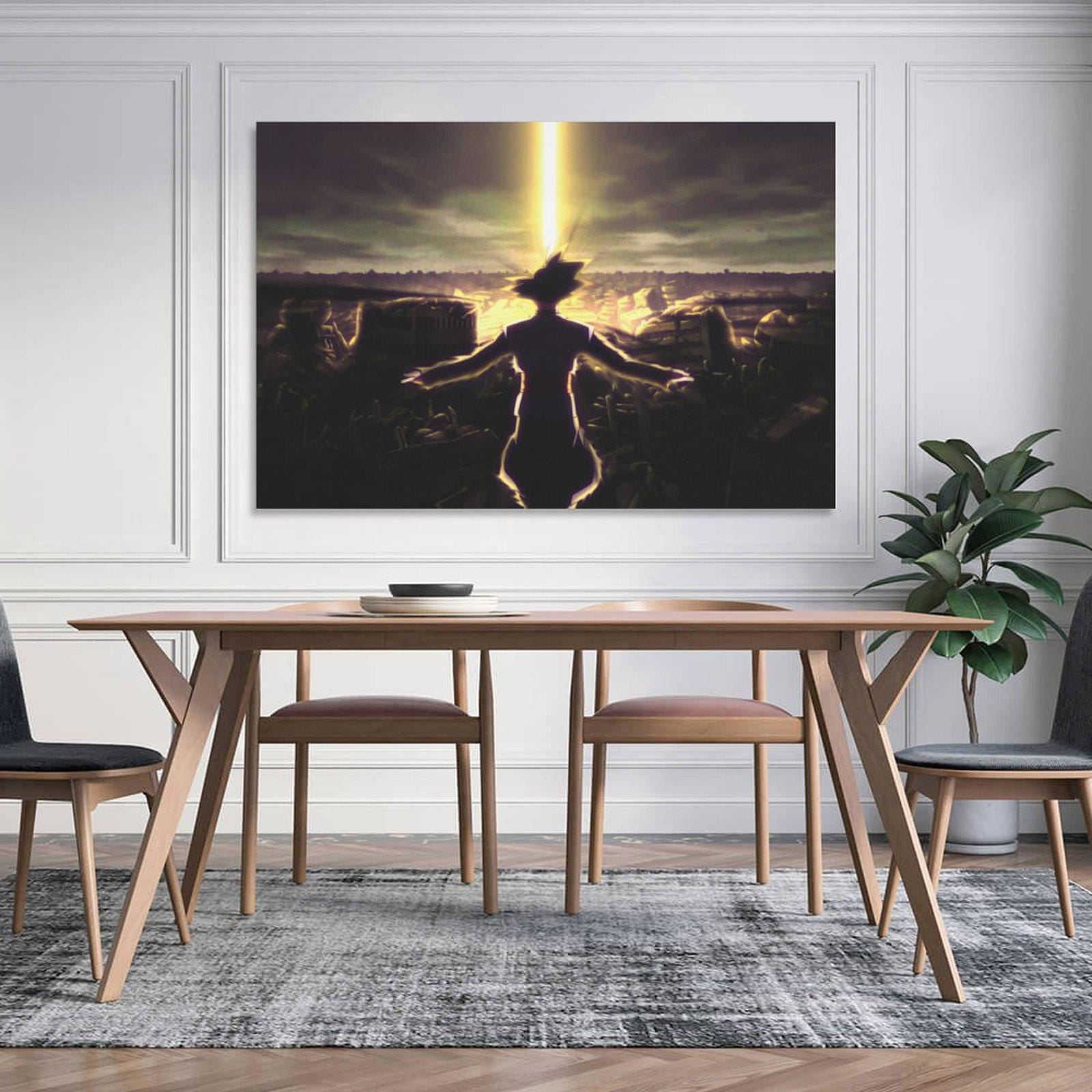 Dragon Ball Goku Canvas Painting: Anime Wall Art Poster Print Home ...