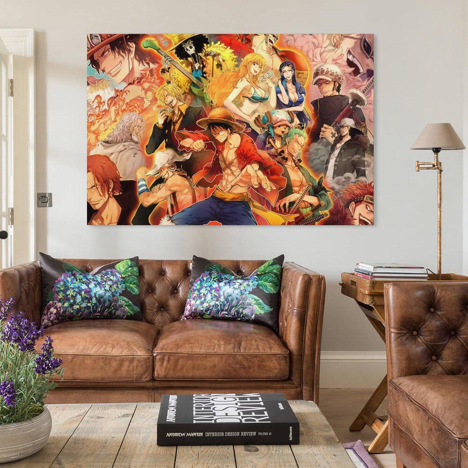 One Piece Anime Canvas Wall Art Poster Print Living Room Decor - Etsy