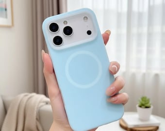Candy Color MagSafe Silicone iPhone Case | Soft Jelly Shockproof Magnetic Cover for iPhone 17 16 15 14 13 12 Pro Max Air