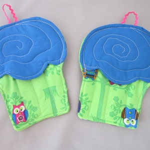 Potholders Set of two Owls - Kids - Childs