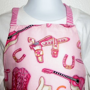 Childrens Apron Cowgirl Print