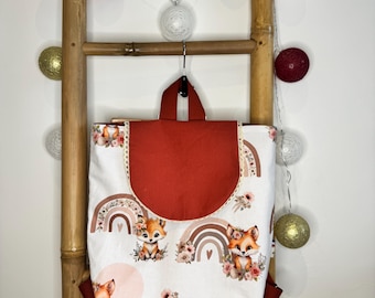 Rainbow fox backpack