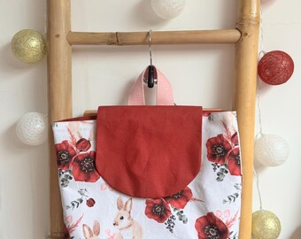 Flowery rabbit backpack