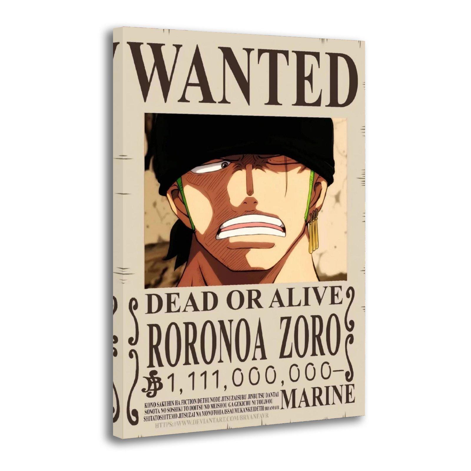 Roronoa zoro wanted poster - Etsy 日本