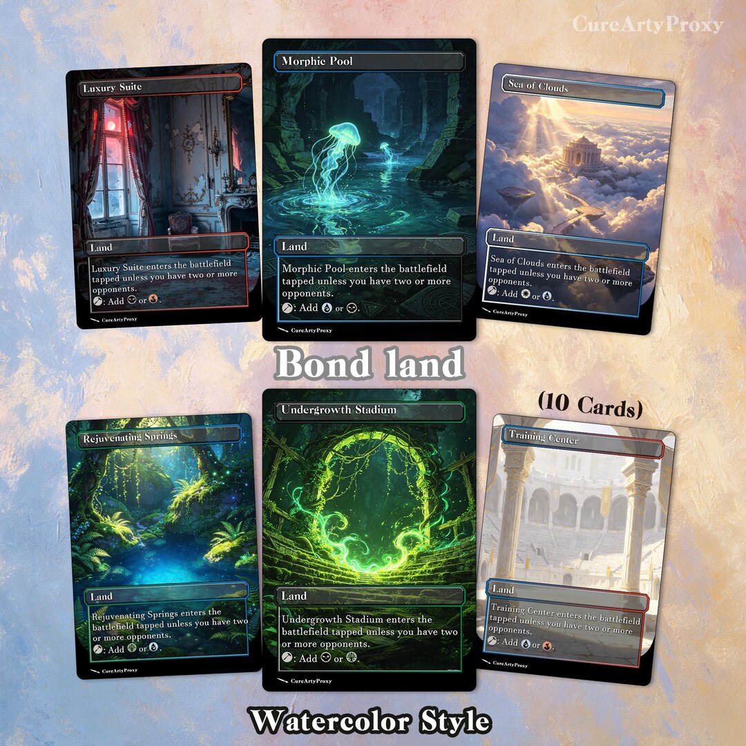 10 Painting That Glows Bond Lands | Proxy Cards — Multiplayer Land ...