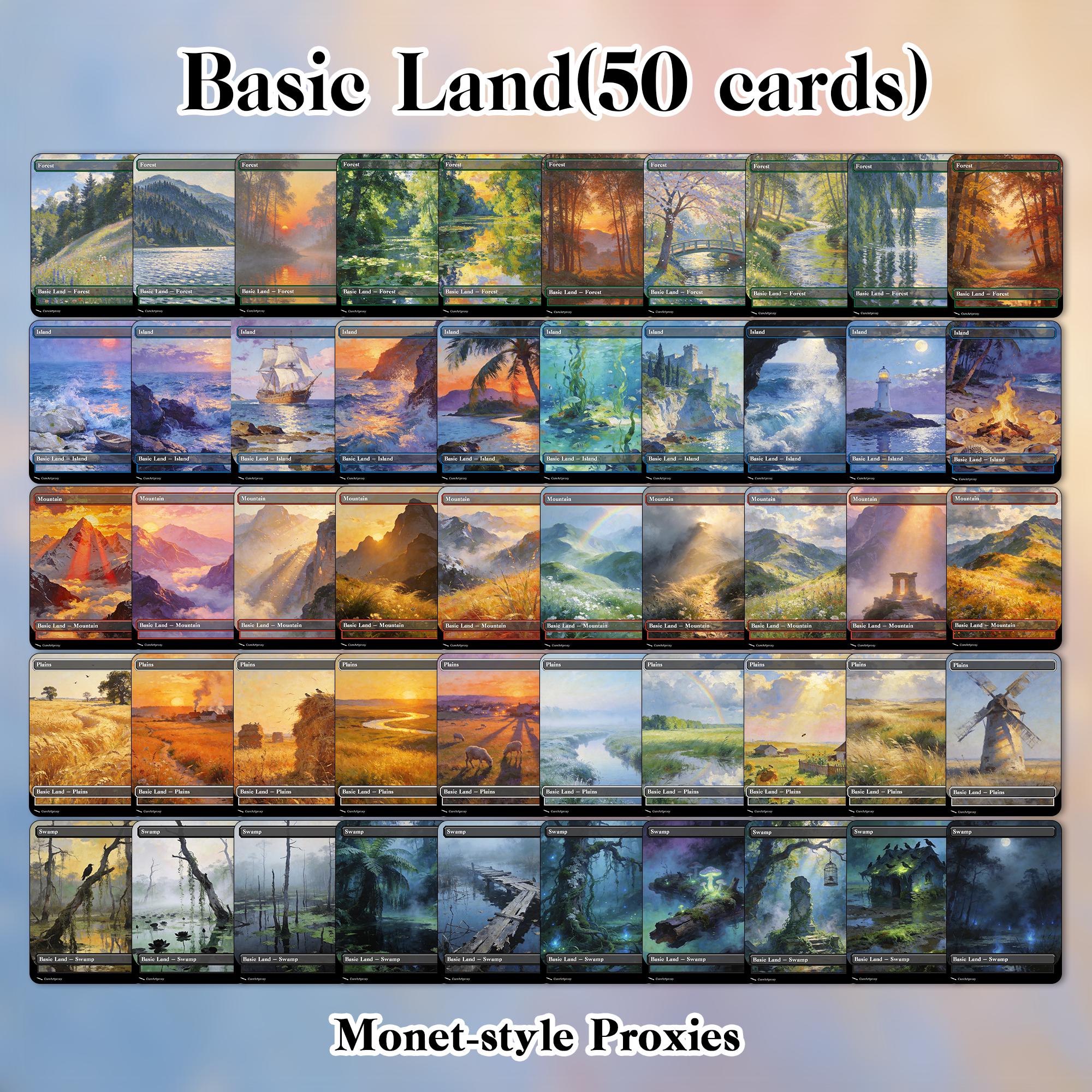 basic land card mtg Amazon.com: Magic: The Gathering 2025 Land Station (400 Basic Land Cards) :  Toys & Games main image 0