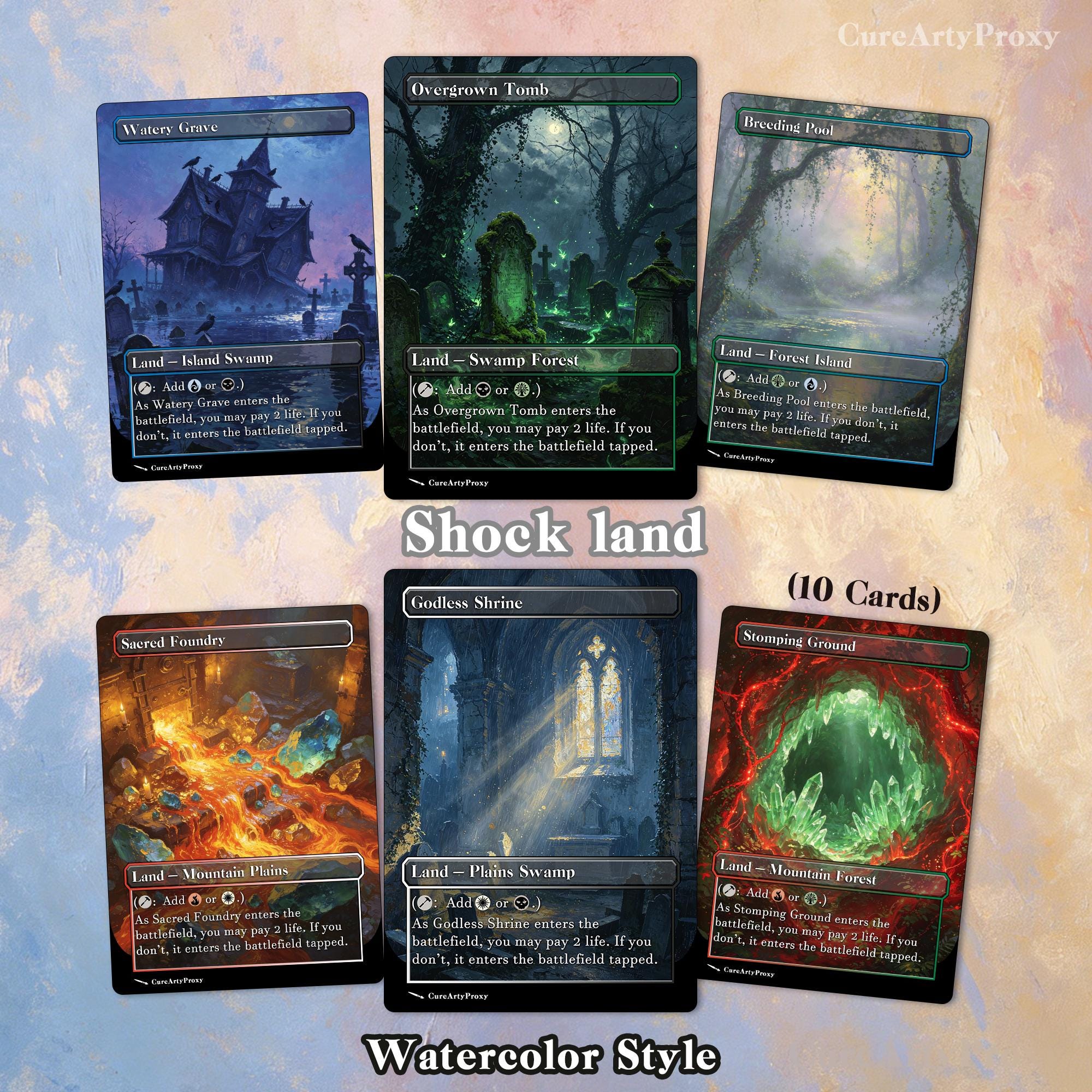 Shock lands mtg - Etsy 日本