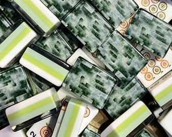 American Mahjong Set, Green Bamboo, 4 Layer Heavyweight Acrylic, 160 Tiles set, Premium Board Game Gift