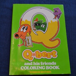 Coloring Book Qbert And His Friends 1983 By Parker Brothers Etsy