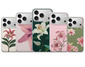 Leliebloem telefoonhoesje zomerbloemen hoesje voor iPhone 17 Pro Max, 16e, 15, 14, 13 en Samsung S26 Ultra, S25 FE, A57, A56, Pixel 10, 9A