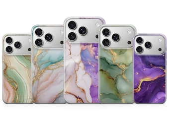 Marmer glitter telefoonhoesje Bling Cover voor iPhone 17 Pro Max, 16e, 15, 14, 13 en Samsung S26 Ultra, S25 FE, A57, A56, Pixel 10, 9A