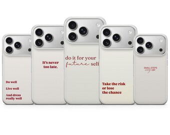 Everyday Motivation-telefoonhoesje Positive Quote Cover voor iPhone 17 Pro Max, 16e, 15, 14, 13 en Samsung S26 Ultra, S25 FE, A57, A56, Pixel 10