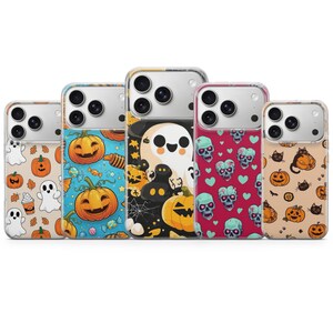 Halloween Phone Case Autumn Fall Spooky Cover for iPhone 17 Pro Max, 16e, 15, 14, 13 & Samsung S26 Ultra, S25 FE, A57, A56, Pixel 10, 9A