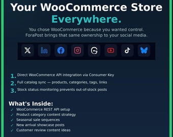 The ForaPost Guide for WooCommerce Sellers: Connect Your Catalog, Post Automatically, and Build the Social Presence Your Store Deserves
