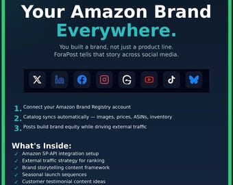 Your Amazon Brand Everywhere: drive external traffic, boost your rankings, and earn the Brand Referral Bonus.