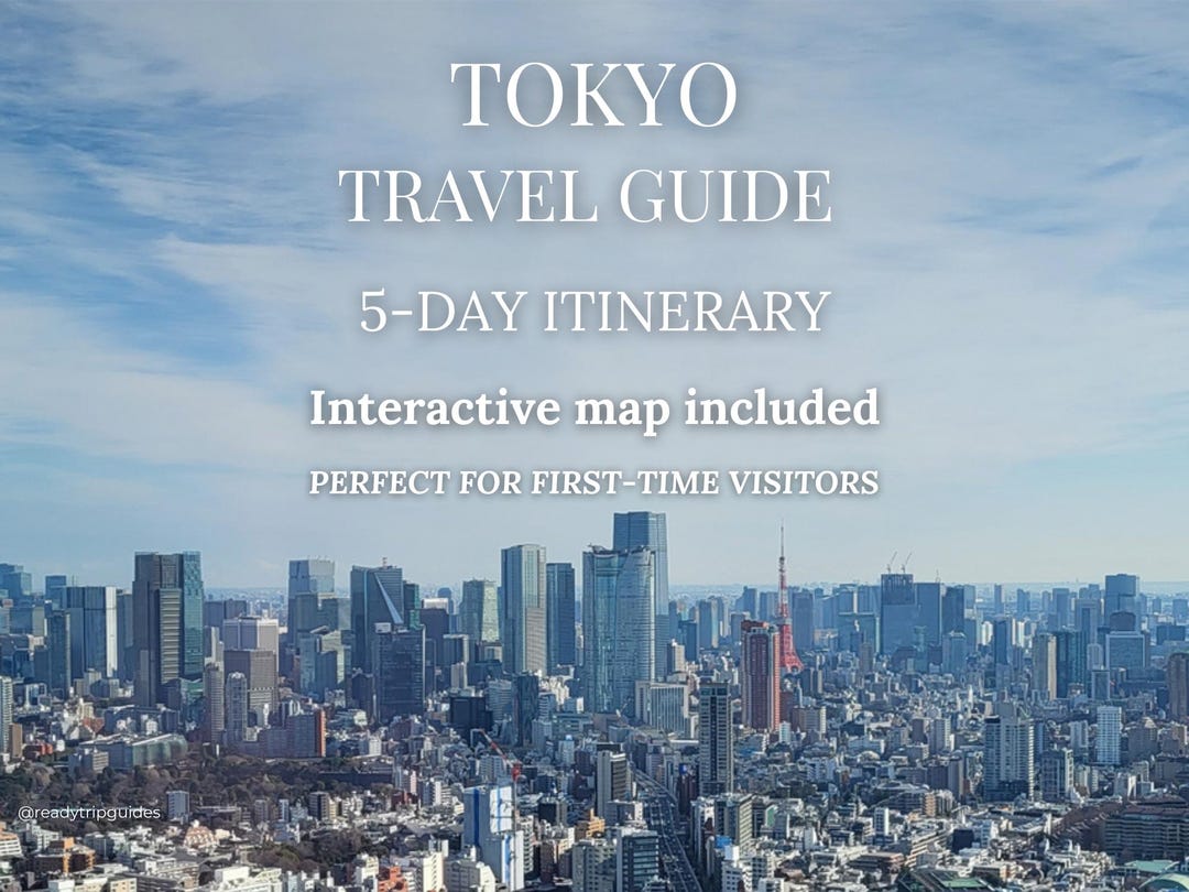 Tokyo 5-day Itinerary, Japan Travel Guide, Interactive Map (digital Download) - Etsy