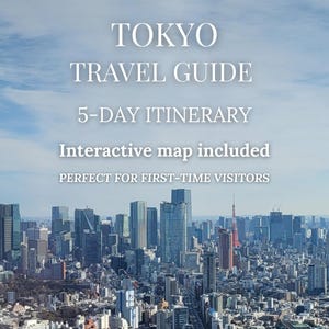 Itinerario di 5 giorni a Tokyo, Guida di viaggio del Giappone, Mappa interattiva (Download digitale)