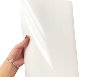 Glossy White PP Label Sheets, Laser Printer Compatible A4 and A5 Size Available