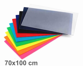 Polypropylene (PP) Plastic Sheets – 70 × 100 cm – 500 Micron | Colored & Clear - 5 Sheet