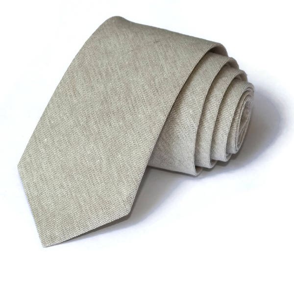 Natural Linen Necktie~Anniversary Gift~Wedding Tie~Mens Gift~Boys Necktie~Mens Necktie~Wedding~HoBo Ties~Mens Tie~Boys Tie~Linen Tie~Flax