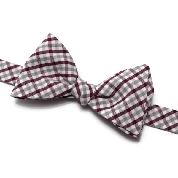 burgundy bow ties