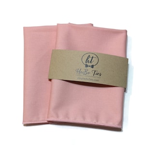 Bellini Pink Cotton Pocket Square - Wedding Pocket Square - Handmade - Minimalist Gift - Mems Gift - Cotton Pocket Square