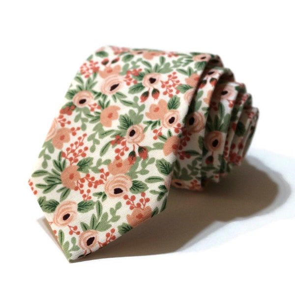 Blush Floral Ties Etsy