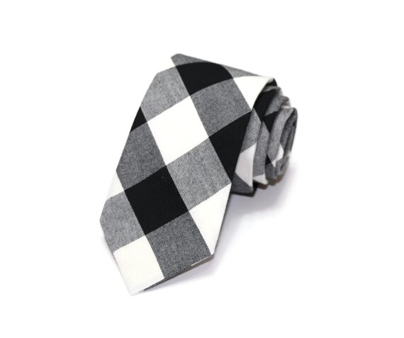 mens buffalo plaid tie