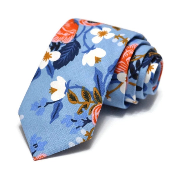 Periwinkle Tapestry Long Tie main image 1