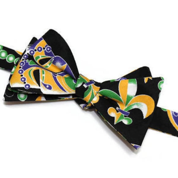 mens mardi gras bow tie
