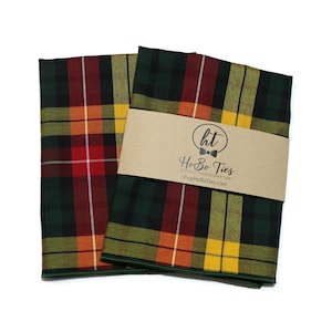 Tartan Plaid Pocket Square~Red~Hunter Green~Yellow~Wedding Accessory~Anniversary Gift~Preppy Gift~Christmas Pocket Square~Mens Pocket Square