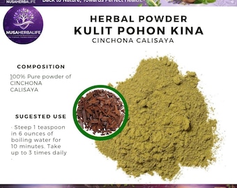 Organic Cinchona Calisaya ,   Powder – Wildcrafted Fresh Natural Herbs spices Herbal
