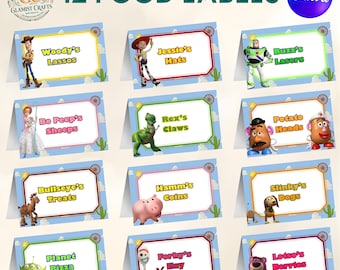 Toy Story Food Labels, Woody Buzz Party Decor, Two Infinity Birthday (Digital Download)
