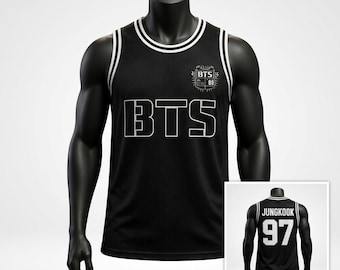 Camiseta de concierto de BTS, camiseta deportiva Kpop personalizada, merchandising de BTS con nombre y número personalizados, regalo para fans de Bangtan, conjunto de camiseta Kpop para conciertos