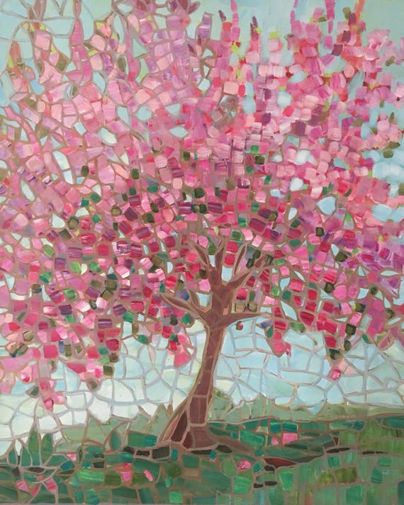 Sweet Cherry Blossom Tree print 8"x10"