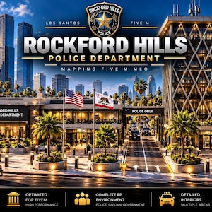 Rockford Hills LSPD MLO [FiveM] | Premium Police Headquarters | Modern Police Station
