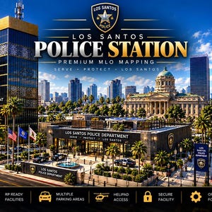 Los Santos Police Station MLO [FiveM] | Premium Police Headquarters | Modern Law Enforcement HQ