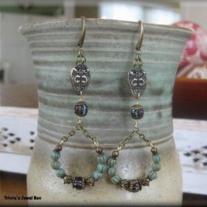 KIT - Melon Mania Beaded Hoop Beading Kit- Czech Glass Turquoise Colorway