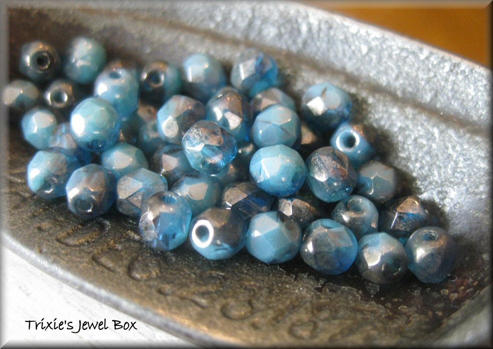 Fire Polished Round Czech Glass