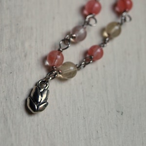 Woman&#39;s Birthday Present - Woman&#39;s Silver Flower Bracelet - Woman&#39;s Silver Birthday Bracelet - Tulip Bracelet - Woman&#39;s Flower Bracelet -