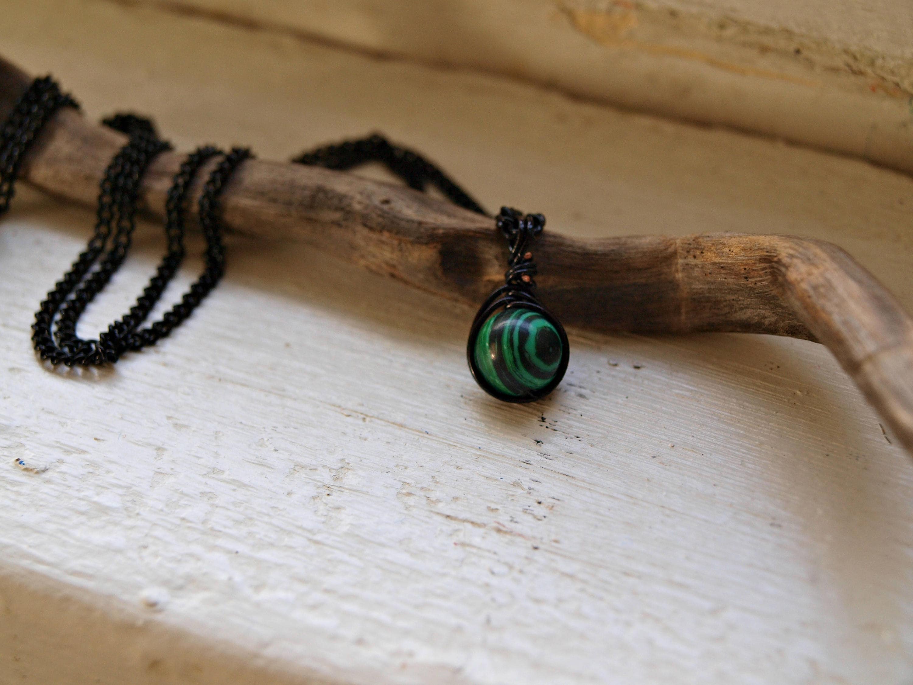 Malachite Necklace Men Malachite Necklace for Woman Mens Etsy
