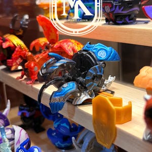 Bakugan darkus translucent mutant helios (recast translucent black plastic)