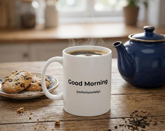 Sarcastic Coffee Mug, Minimalist Humor, Relatable Office Gift (11oz, 15oz)