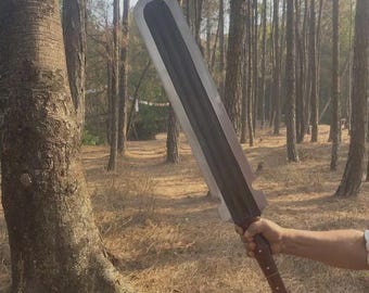 Machete de acero al carbono forjado a mano / Hoja de espiga completa para actividades al aire libre y acampada