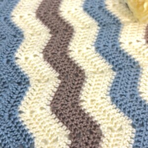 Chevron Crochet Baby Blanket Pattern – Easy Beginner Friendly, Modern ...
