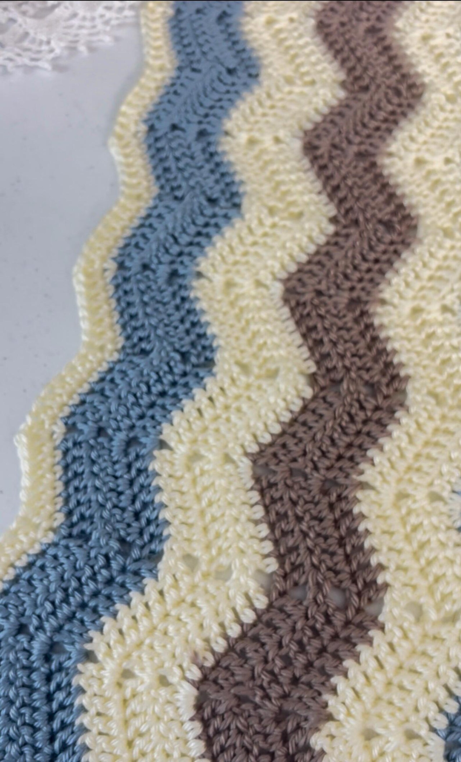 Chevron Crochet Baby Blanket Pattern – Easy Beginner Friendly, Modern ...