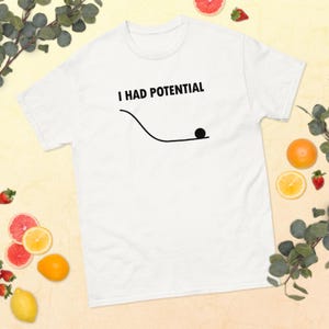 Ich hatte Potenzial PNG | Lustig sarkastisches Zitat Shirt Design | Relatable Humor Sublimationsentwurf | Minimalistischer Meme-Stil bearbeitbar