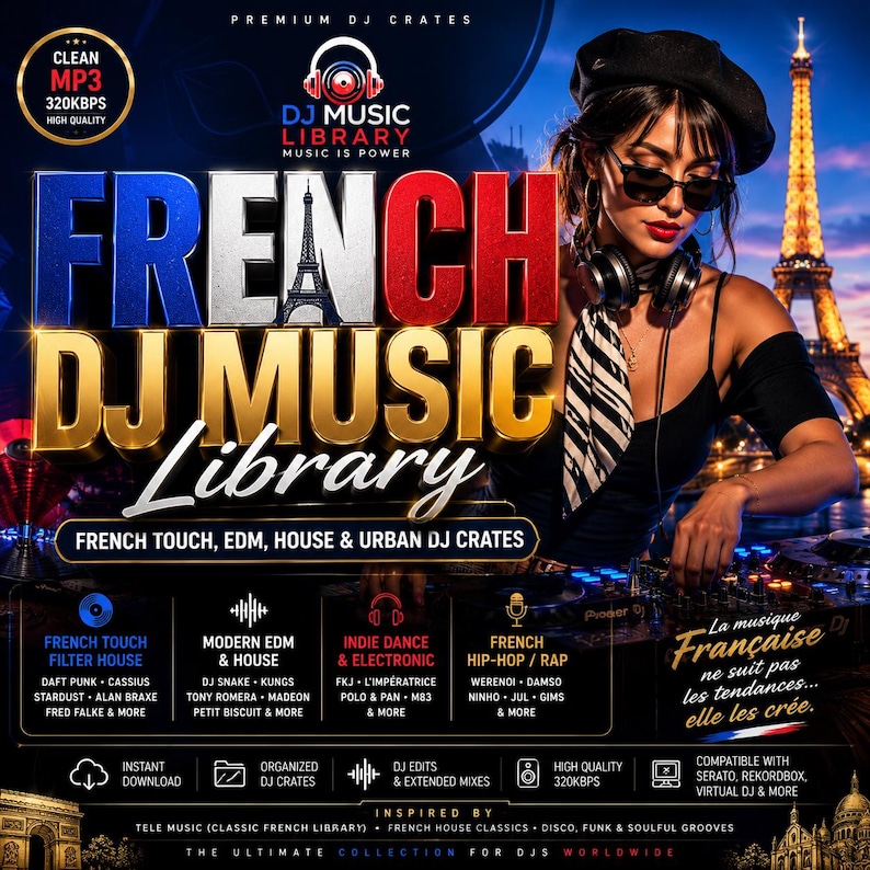 French DJ Music Library – French Touch, EDM, House, Hip-Hop Crates